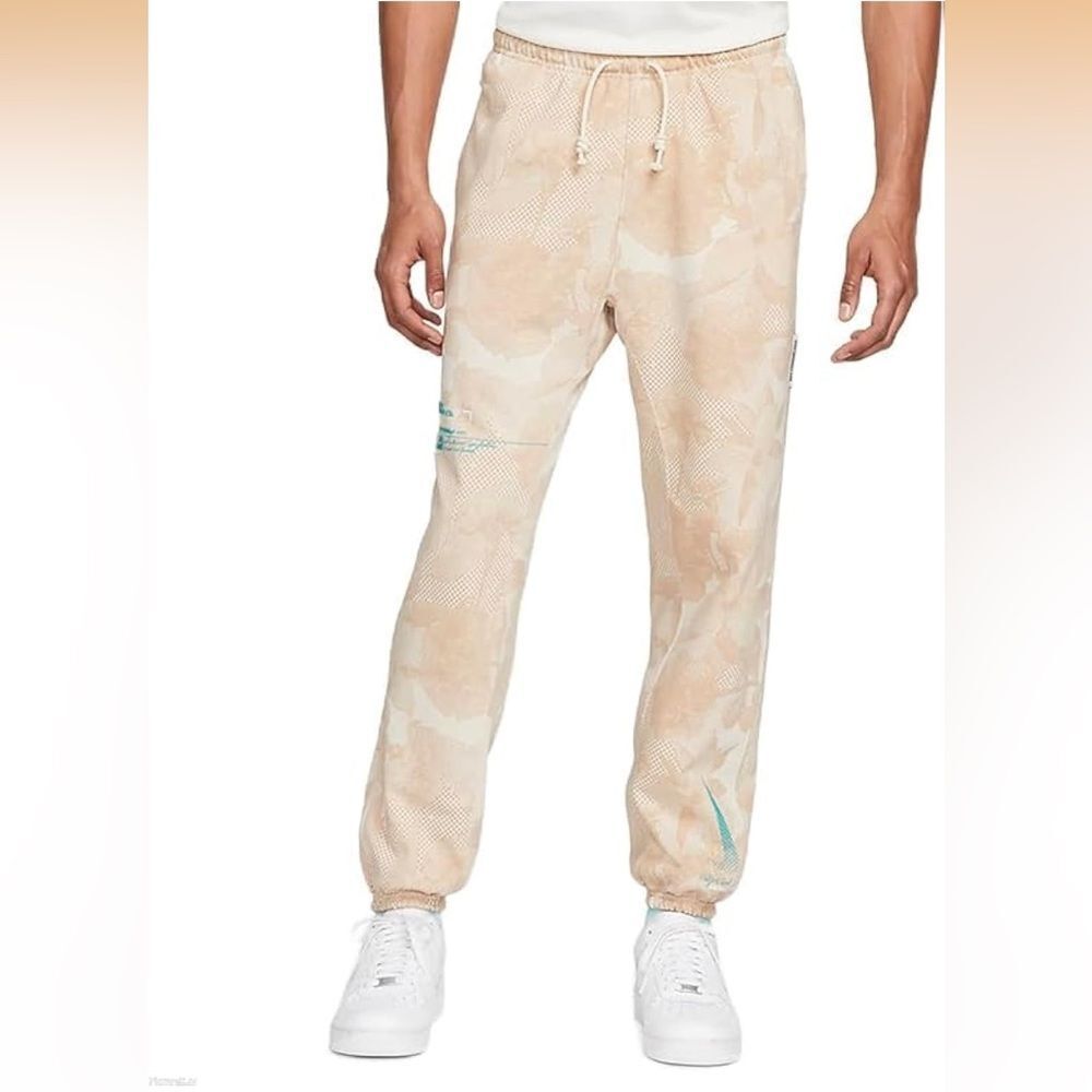Nike Men's Dri-FIT Standard Issue Basketball Pants man M Beige